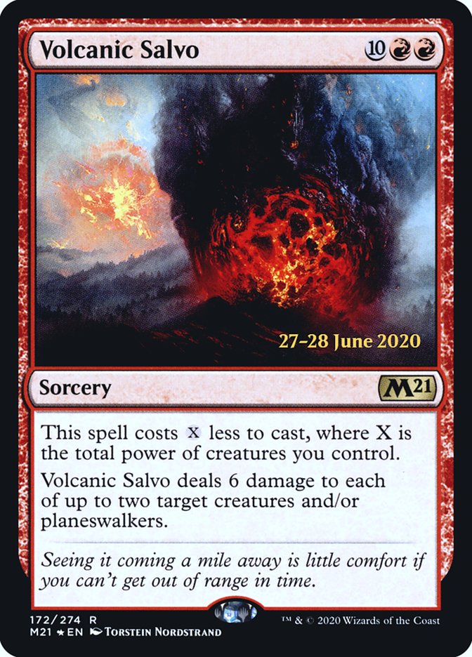 Volcanic Salvo [Core Set 2021 Prerelease Promos] 