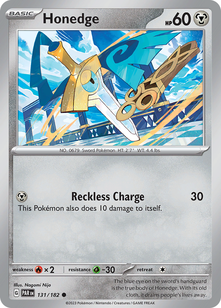Honedge (131/182) [Scarlet &amp; Violet: Paradox Rift] 