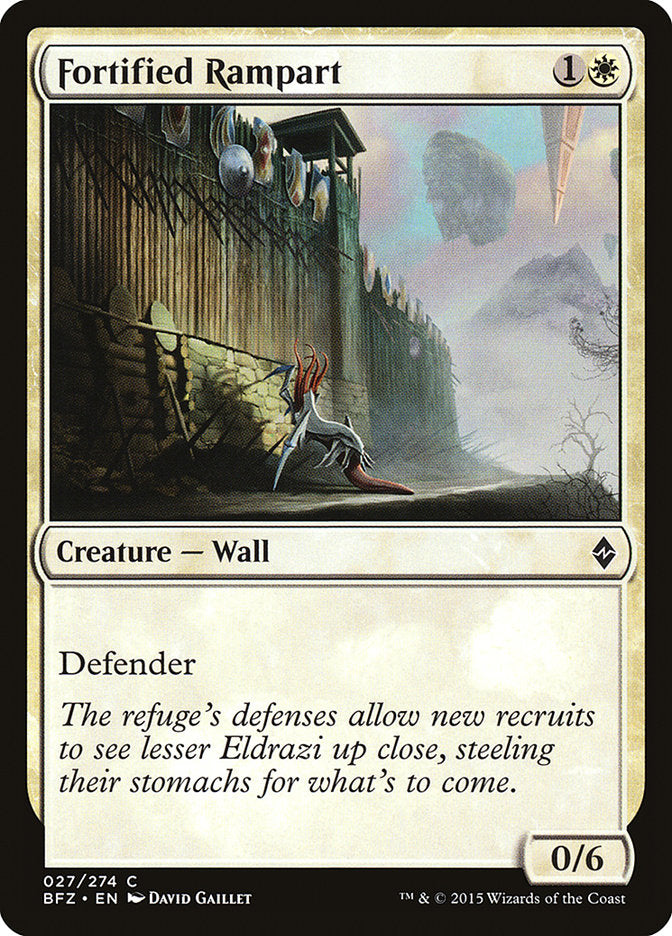 Fortified Rampart [Battle for Zendikar] 