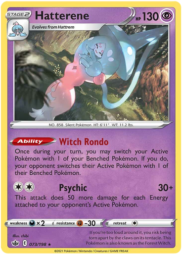 Hatterene (073/198) [Sword &amp; Shield: Chilling Reign] 