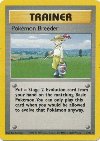 Pokemon Breeder (76/102) [Base Set Unlimited] 