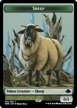 Insect // Sheep Double-Sided Token [Dominaria Remastered Tokens] 