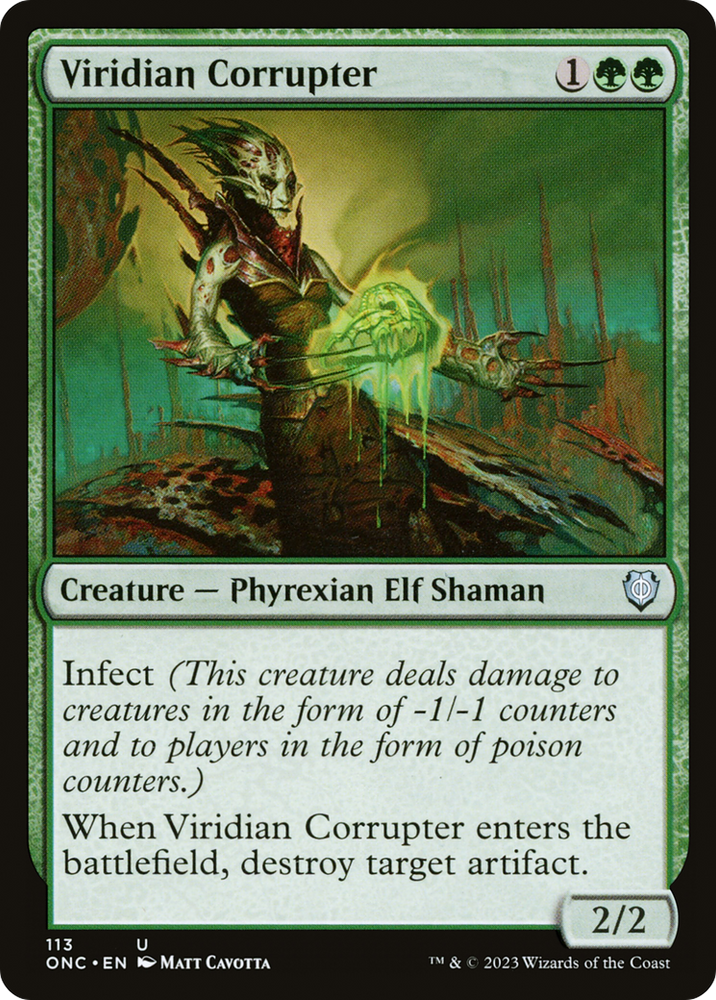Viridian Corrupter [Phyrexia: All Will Be One Commander] 