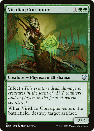 Viridian Corrupter [Phyrexia: All Will Be One Commander] 