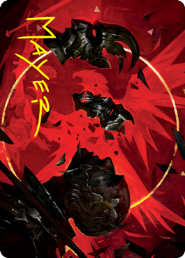 Abrade Art Card (Gold-Stamped Signature) [Innistrad: Crimson Vow Art Series] 