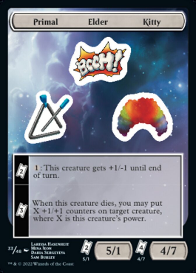 Primal Elder Kitty [Unfinity Stickers] 