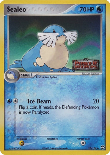 Sealeo (37/108) (Stamped) [EX: Power Keepers] 