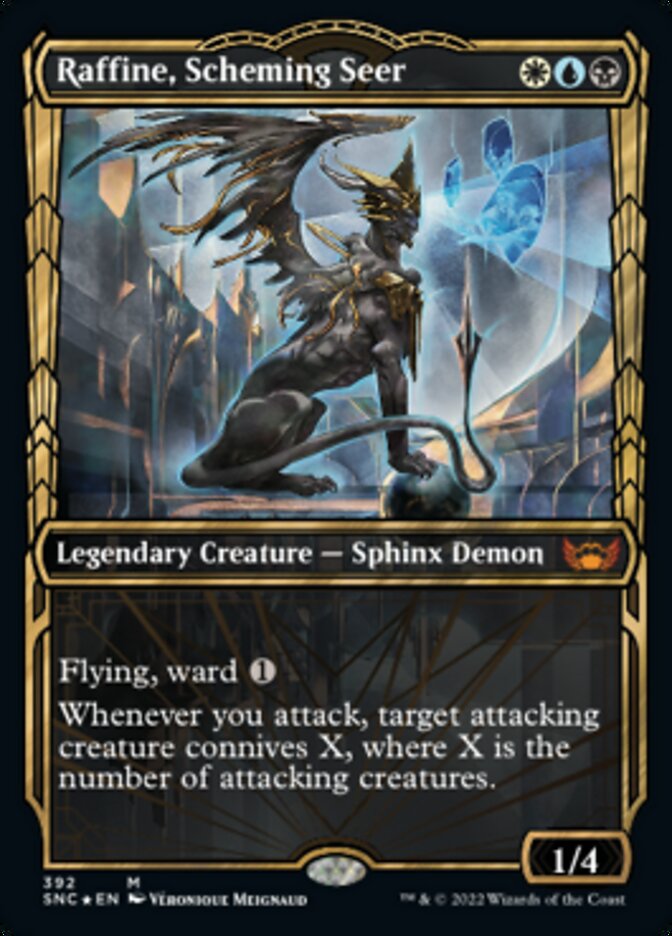 Raffine, Scheming Seer (Showcase Golden Age Gilded Foil) [Streets of New Capenna] 