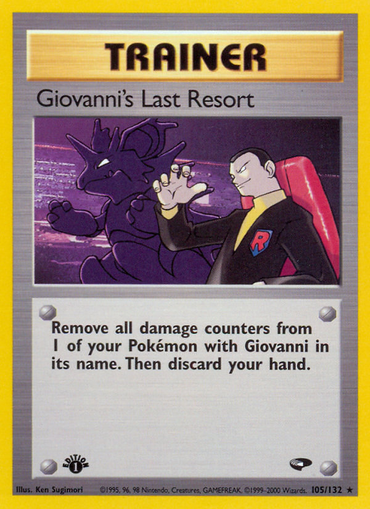 Giovanni's Last Resort (105/132) [Gym Challenge 1st Edition] 