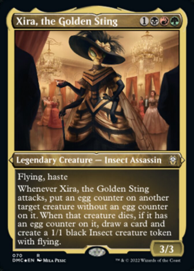 Xira, the Golden Sting (Foil Etched) [Dominaria United Commander] 