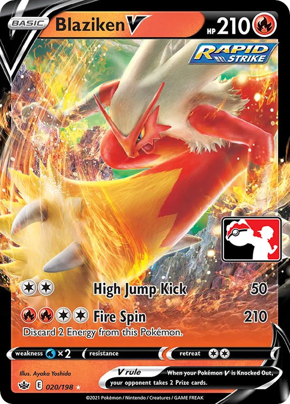 Blaziken V (020/198) [Prize Pack Series One] 