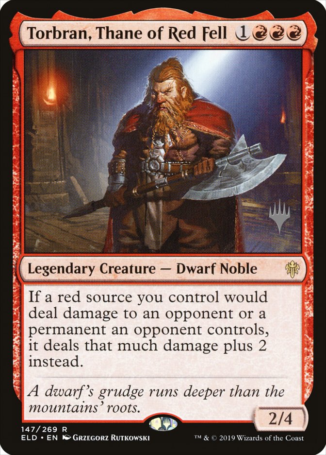Torbran, Thane of Red Fell (Promo Pack) [Throne of Eldraine Promos] 