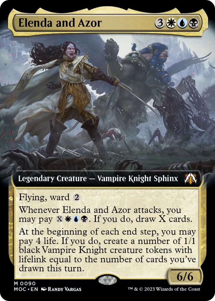 Elenda and Azor (Extended Art) [March of the Machine Commander] 