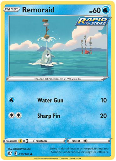 Remoraid (036/163) [Sword &amp; Shield: Battle Styles] 