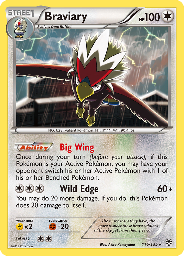 Braviary (116/135) [Black &amp; White: Plasma Storm] 