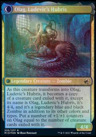 Ludevic, Necrogenius // Olag, Ludevic's Hubris [Innistrad: Midnight Hunt Prerelease Promos] 