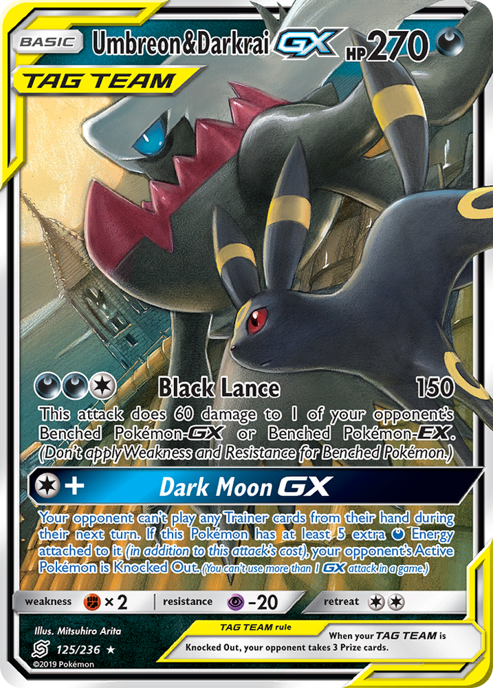 Umbreon &amp; Darkrai GX (125/236) [Sun &amp; Moon: Unified Minds] 