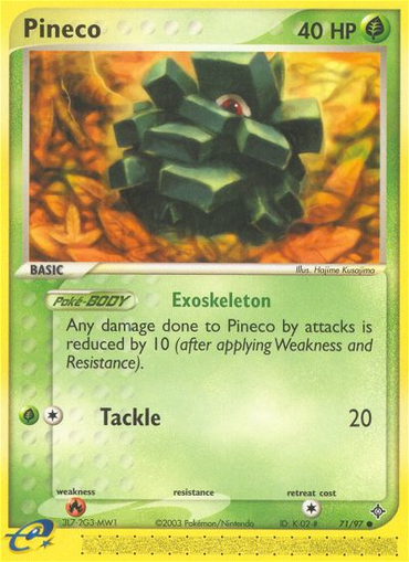 Pineco (71/97) [EX: Dragon] 