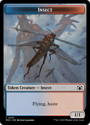 Soldier // Insect Double-Sided Token [March of the Machine Commander Tokens] 