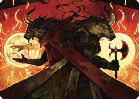 Hurloon Battle Hymn Art Card [Dominaria United Art Series] 