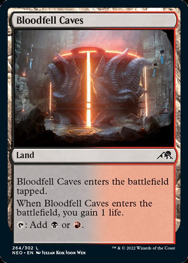 Bloodfell Caves [Kamigawa: Neon Dynasty] 