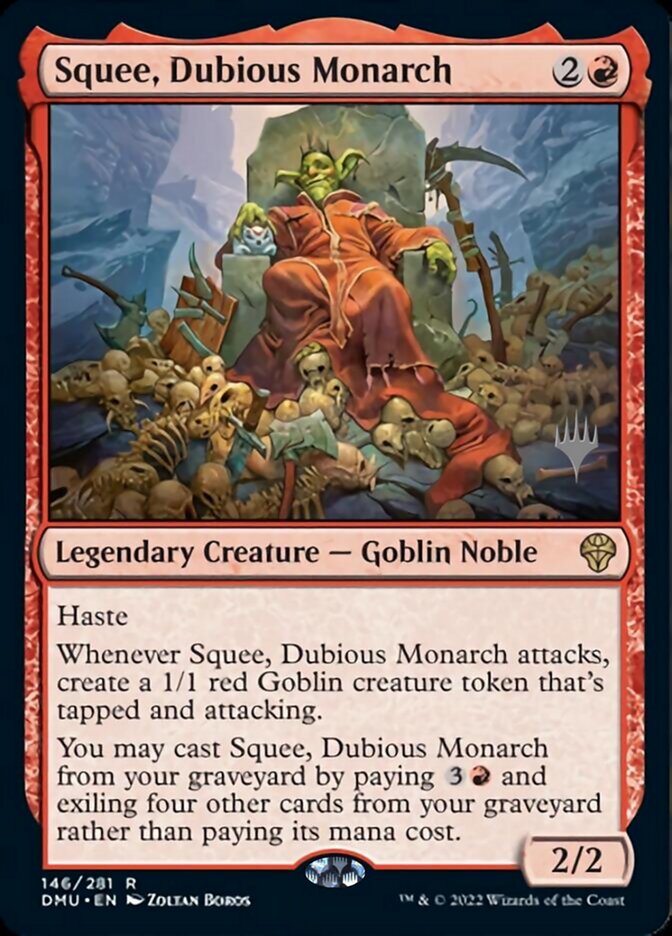 Squee, Dubious Monarch (Promo Pack) [Dominaria United Promos] 