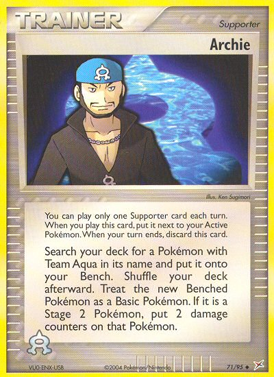 Archie (71/95) [EX: Team Magma vs Team Aqua] 