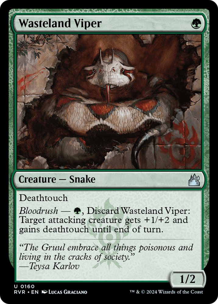 Wasteland Viper [Ravnica Remastered] 
