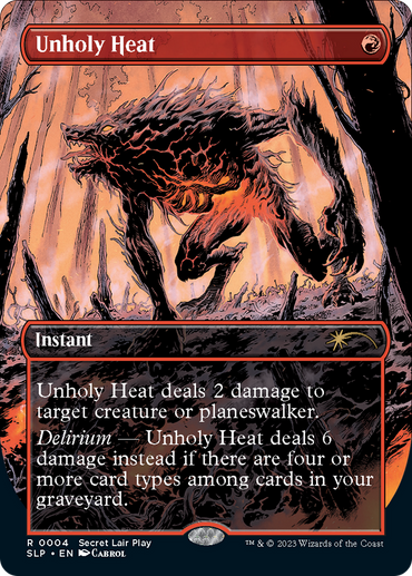 Unholy Heat (Borderless) [Secret Lair Showdown] 