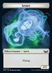 Ogre Warrior // Spirit Double-Sided Token [Streets of New Capenna Tokens] 