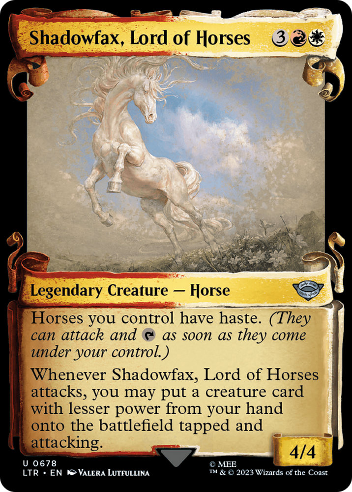 Shadowfax, Lord of Horses [The Lord of the Rings: Tales of Middle-Earth Showcase Scrolls] 