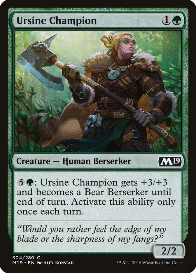 Ursine Champion [Core Set 2019] 