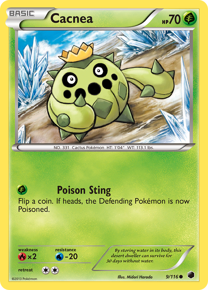 Cacnea (9/116) [Black &amp; White: Plasma Freeze] 