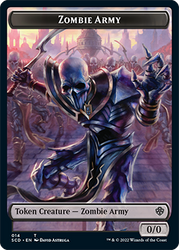 Zombie // Zombie Army Double-Sided Token [Starter Commander Decks] 