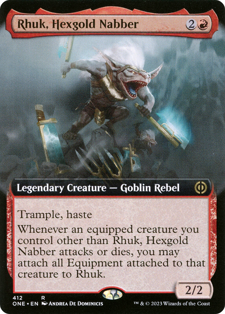 Rhuk, Hexgold Nabber (Extended Art) [Phyrexia: All Will Be One] 