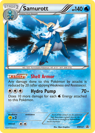 Samurott (BW22) [Black &amp; White: Black Star Promos] 