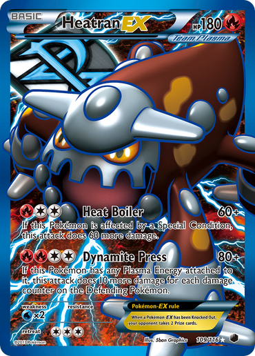 Heatran EX (109/116) [Black &amp; White: Plasma Freeze] 