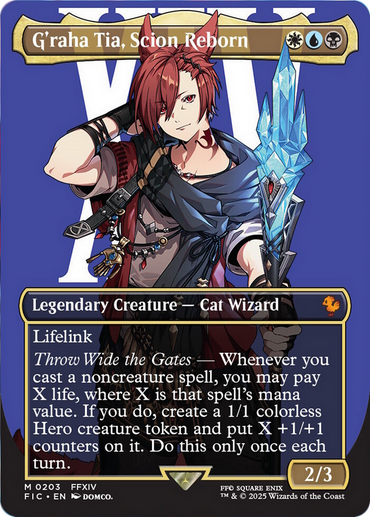 G'raha Tia, Scion Reborn (Borderless) [FINAL FANTASY Commander]