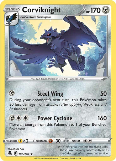 Corviknight (190/264) [Sword &amp; Shield: Fusion Strike] 