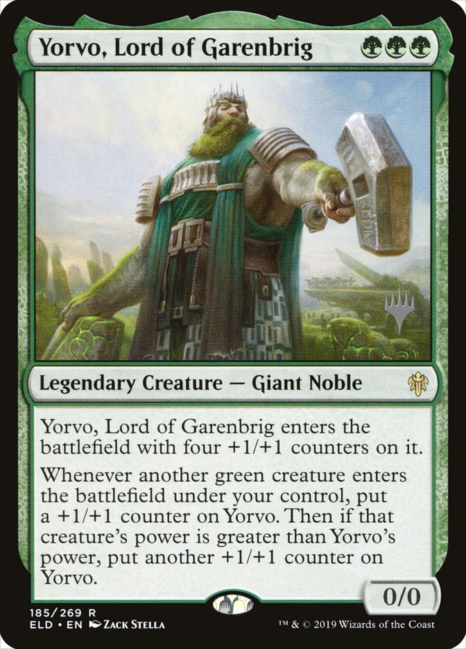 Yorvo, Lord of Garenbrig (Promo Pack) [Throne of Eldraine Promos] 