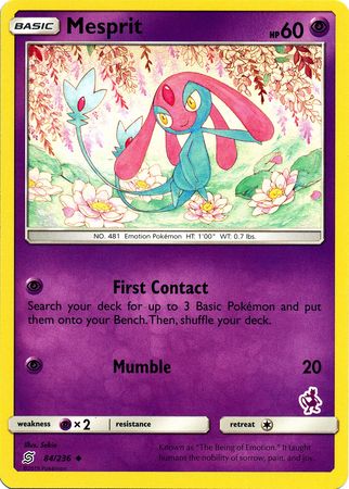 Mesprit (84/236) (Mewtwo Deck) [Battle Academy 2020] 
