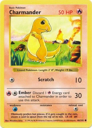 Charmander (46/102) [Base Set Shadowless Unlimited] 