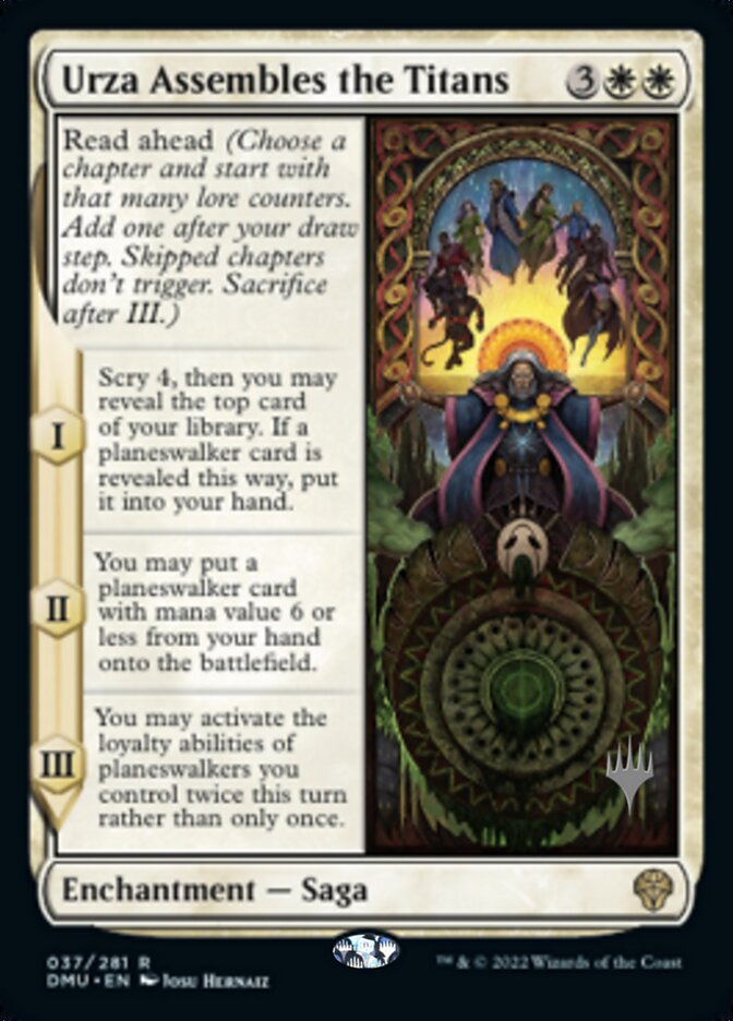 Urza Assembles the Titans (Promo Pack) [Dominaria United Promos] 