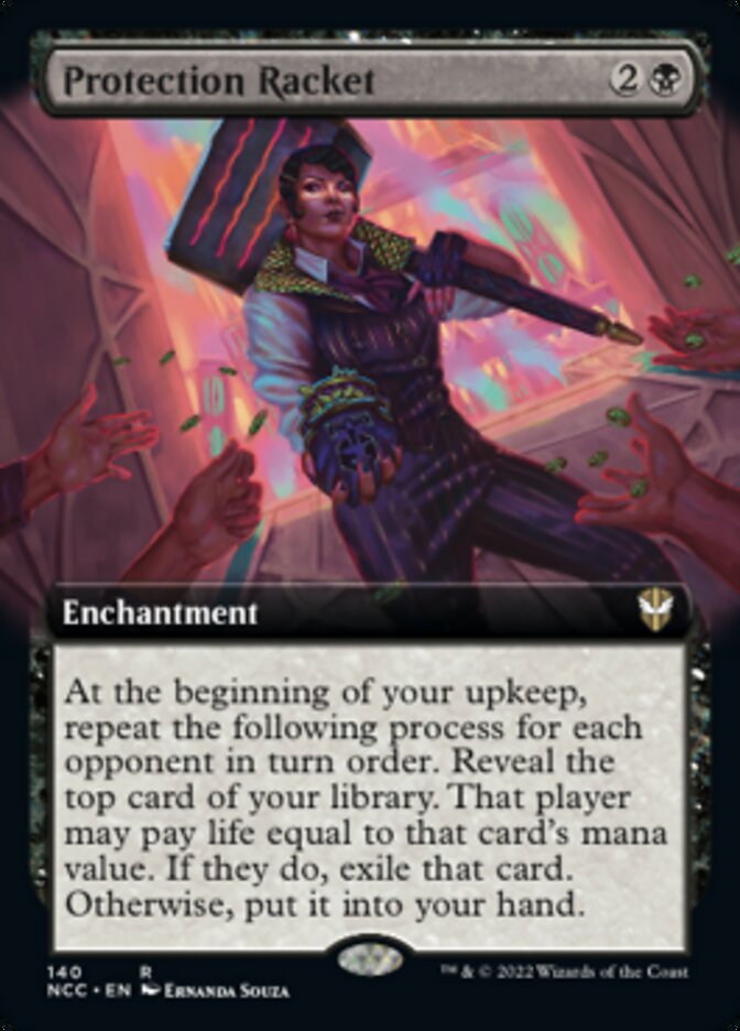 Protection Racket (Extended Art) [Streets of New Capenna Commander] 