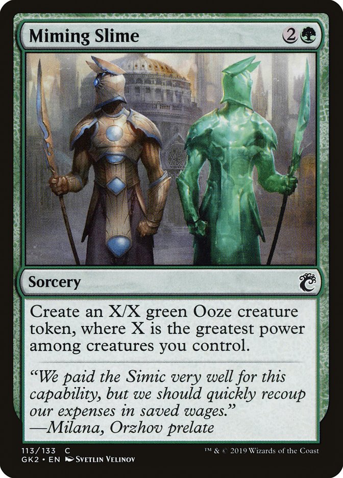 Miming Slime [Ravnica Allegiance Guild Kit] 