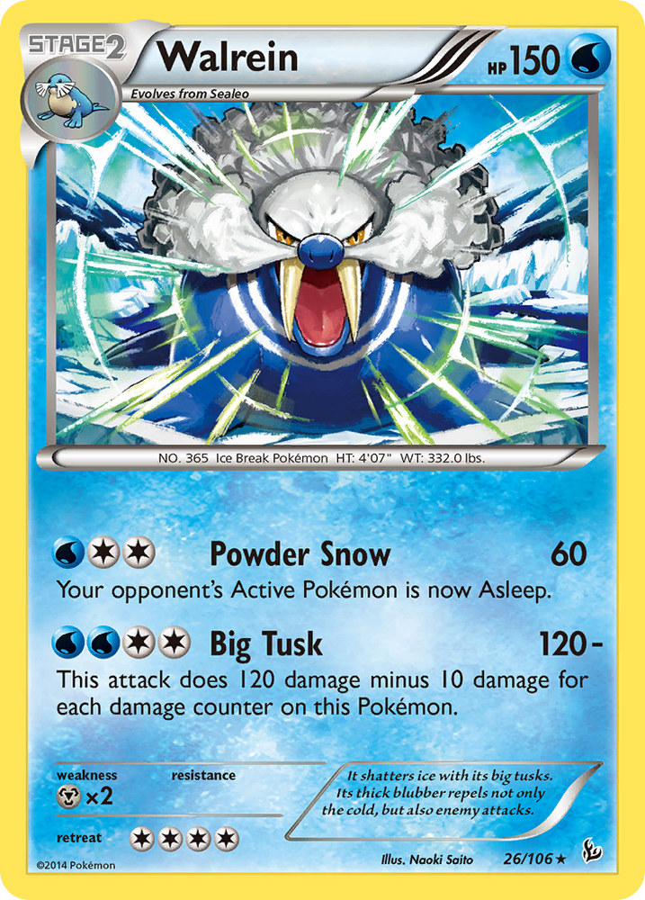 Walrein (26/106) [XY: Flashfire] 