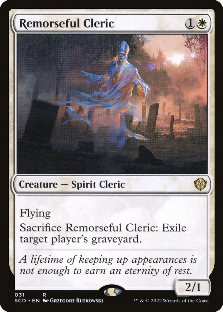Remorseful Cleric [Starter Commander Decks] 