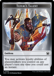 Elemental (9) // Teferi's Talent Emblem Double-Sided Token [March of the Machine Tokens] 