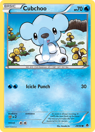 Cubchoo (29/98) [Black &amp; White: Emerging Powers] 