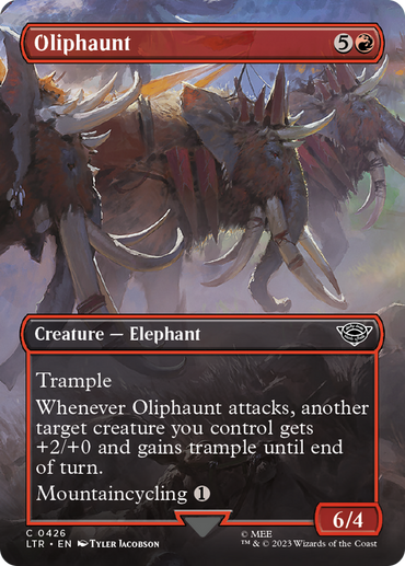 Oliphaunt (Borderless Alternate Art) [The Lord of the Rings: Tales of Middle-Earth] 